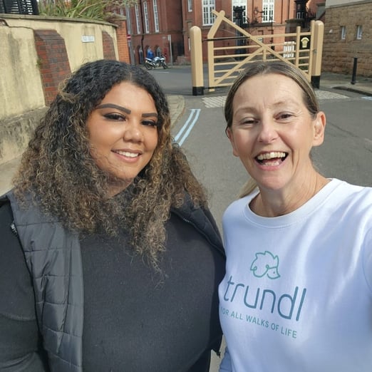 Delsha Tucker tells her story about using the walking for charity app trundl to get fit