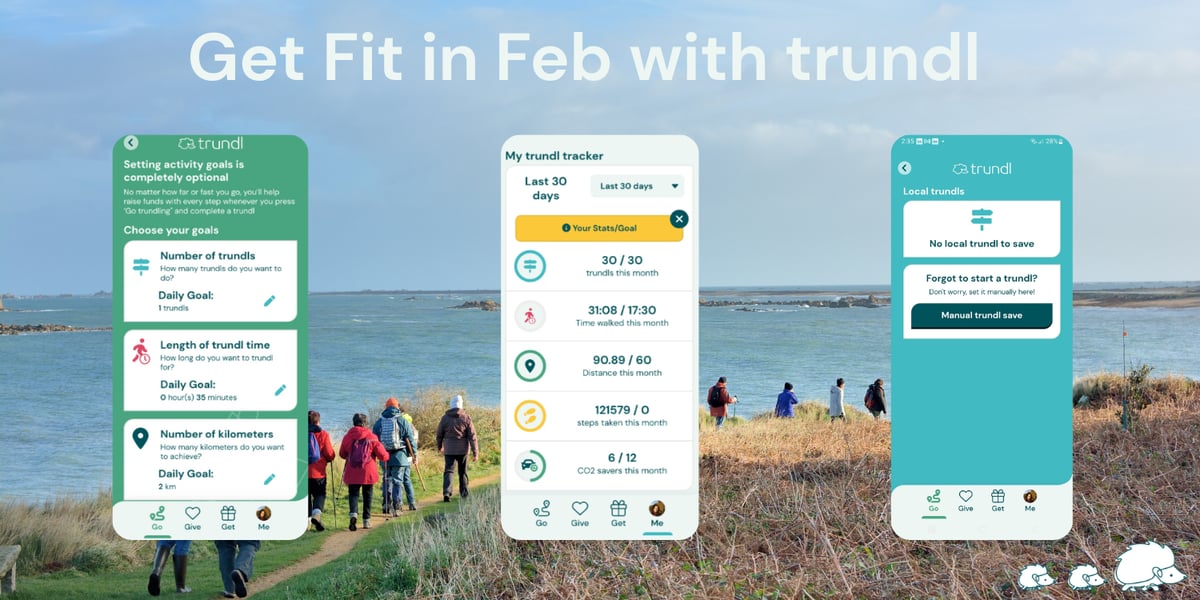 Walking for charity app trundl newsletter January 2026